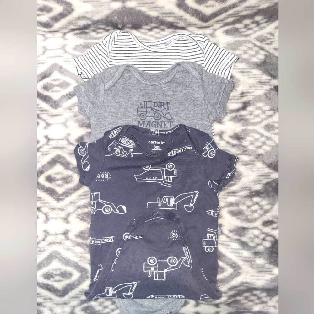 Boys 3pc onsies set